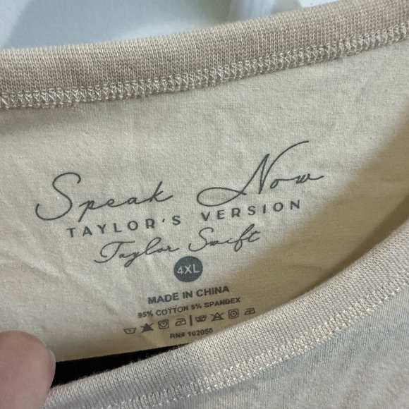 BRAND NEW 4X Taylor Swift Speak Now Baby Crop Top - Picture 6 of 6